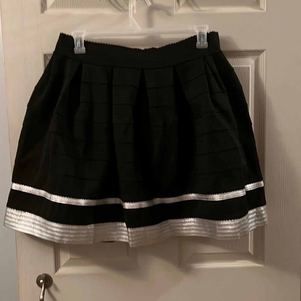 Black and silver Ashley Stewart dressy skirt